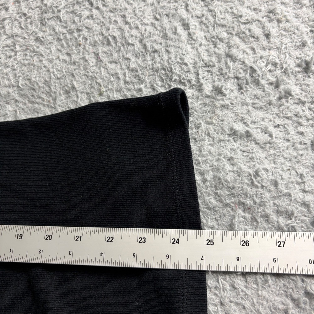 A New Day Womens Black Ringer Tee Ribbed Short Sleeve Crew Neck Top XX-Large - Picture 7 of 9